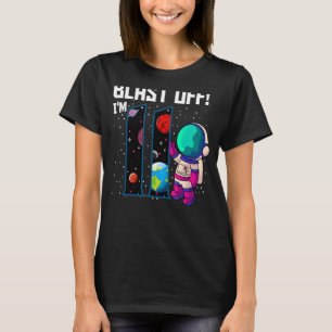 Camiseta Explosión, soy 11 Astronauta de Cumpleaños 11.ª Sa