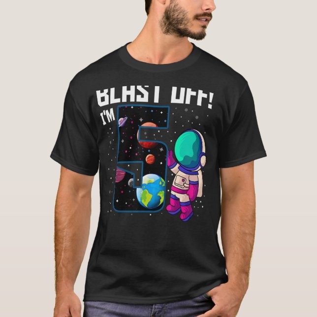 Camiseta Explosión, soy el quinto Fiesta espacial del Astro (Anverso)