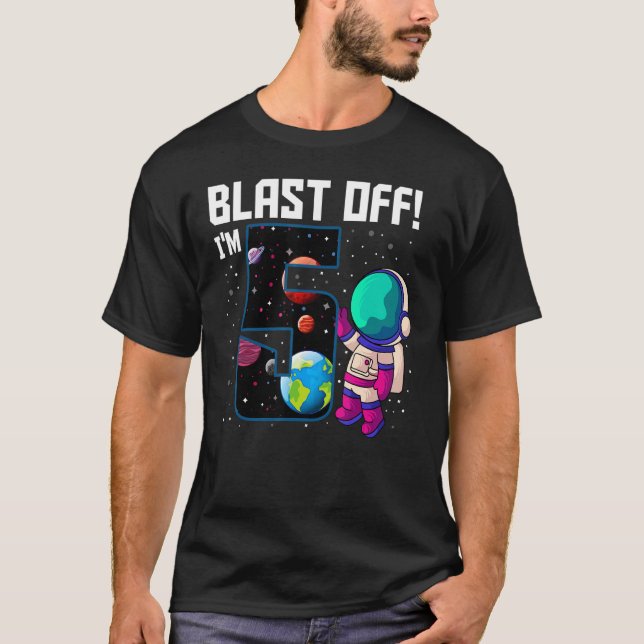 Camiseta Explosión, soy el quinto Fiesta espacial del Astro (Anverso)