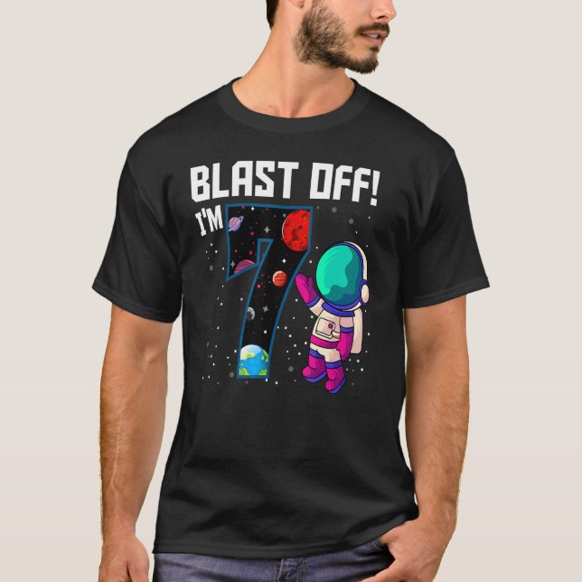 Camiseta Explosión, soy el séptimo Fiesta espacial del Astr (Anverso)