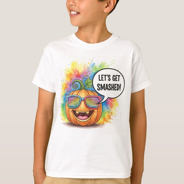 Camiseta  Explosive Pumpkin, by Natasha Us   (Anverso)