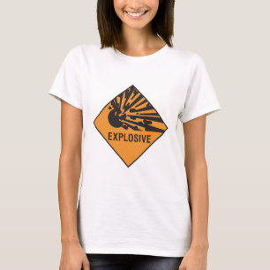 Camiseta Explosivo - dirija con cuidado