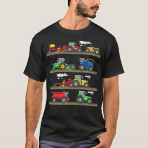 Camiseta Explotación agrícola de cosecha en combinación
