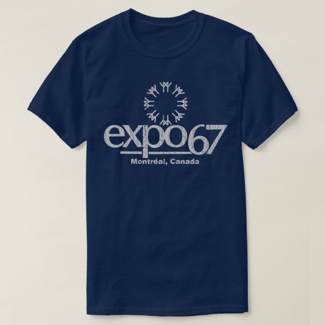 Camiseta Expo 67 Montreal 1967 (Diseño del anverso)