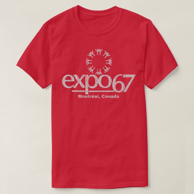 Camiseta Expo 67 Montreal 1967 (Diseño del anverso)