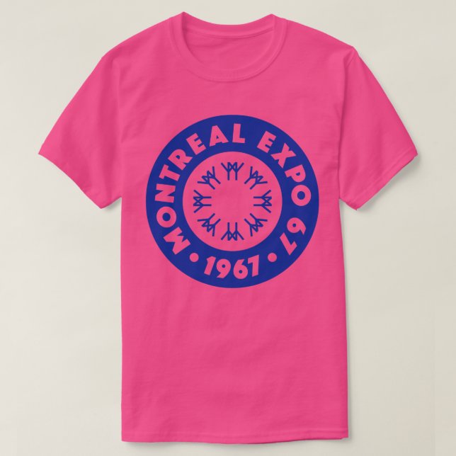 Camiseta Expo 67 Montreal Worlds Fair Circle Blue (Diseño del anverso)