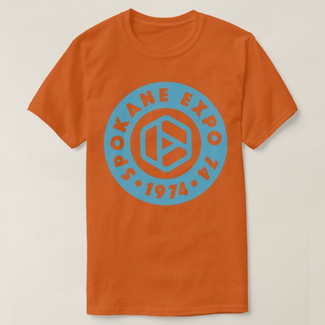 Camiseta Expo 74 Spokane Worlds Fair Circle Blue (Diseño del anverso)