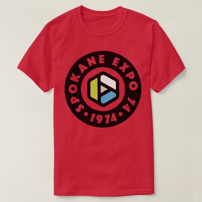 Camiseta Expo 74 Spokane Worlds Fair Circle Multicolor (Diseño del anverso)