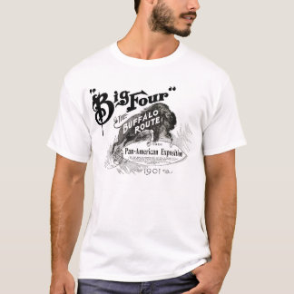 Camiseta Expo americana 1901 NY de cuatro búfalos de la