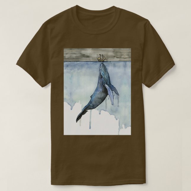 Camiseta Exposición de ballenas y barcos (Diseño del anverso)