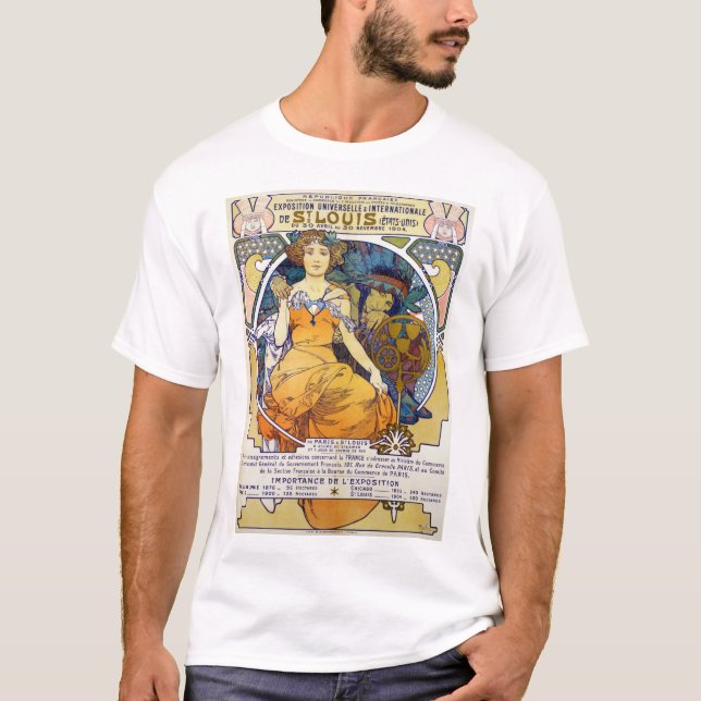Camiseta Exposición de St. Louis, Mucha (Anverso)