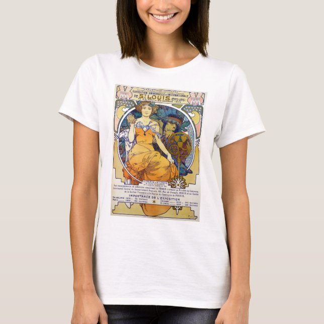 Camiseta Exposición de St. Louis, Mucha (Anverso)