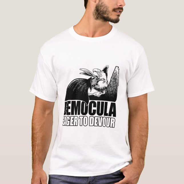 Camiseta Exposición Democula: determinado drenar América (Anverso)