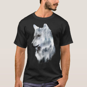 Camiseta Exposición doble lobos lobo amante regalo artsy an