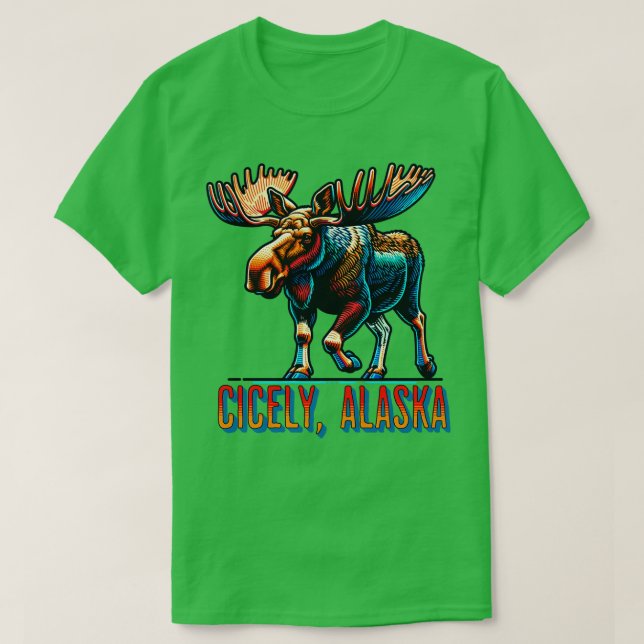Camiseta Exposición septentrional Alaska Cicely TShirt (Diseño del anverso)