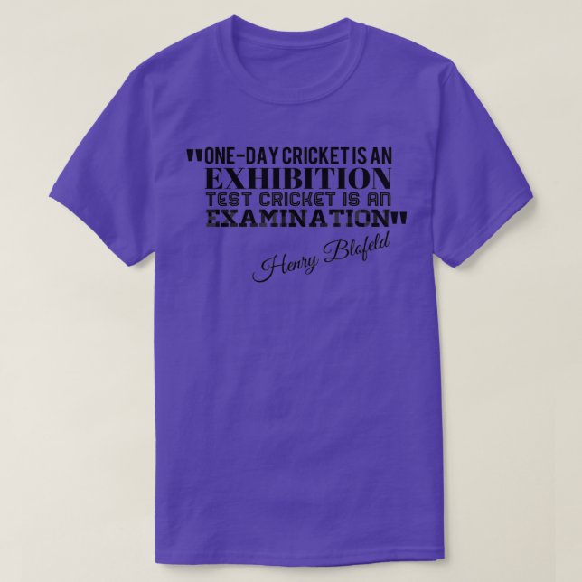 Camiseta Exposición y examen de citas de cricket (Diseño del anverso)