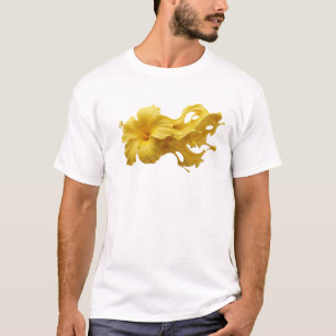 Camiseta Expresión artística de flores abstractas divertida