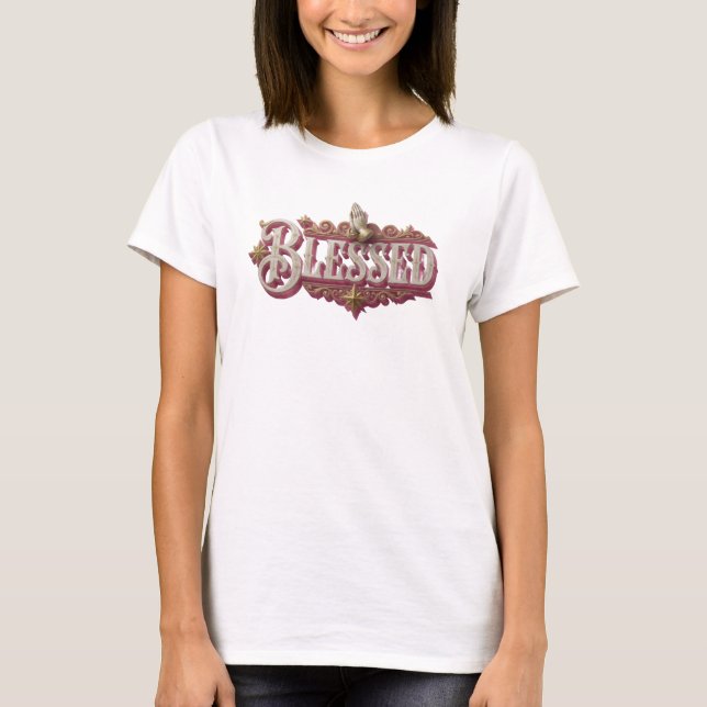 Camiseta Expresión Artística Retro BENDITA (Anverso)