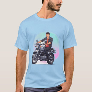 Camiseta 🎨 Expresión de Arte Callejero de Motocicleta Grap