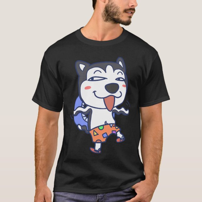 Camiseta Expresión Husky Dog (Anverso)