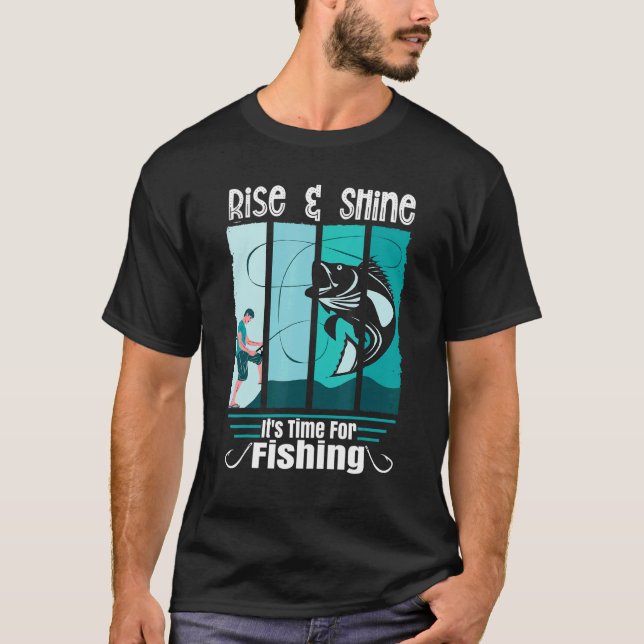 Camiseta Expresión Levántate y Brilla Es Hora de Pescar Ang (Anverso)