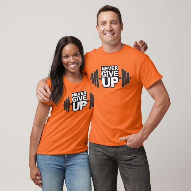 Camiseta Expresión Motivacional. Nunca renuncies a la camis (Unisexo)