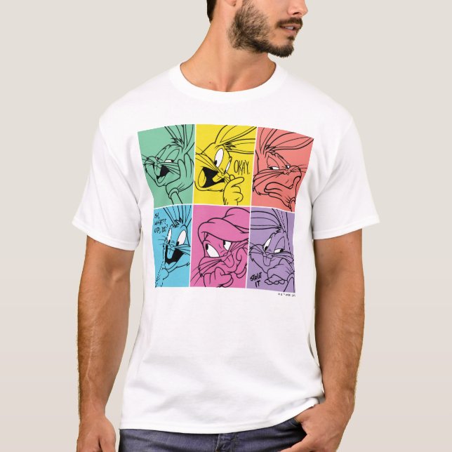 Camiseta EXpresiones de bloques de color BUGS BUNNY™ (Anverso)