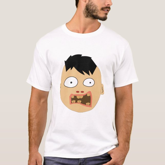 Camiseta Expresiones de cara zombis (Anverso)