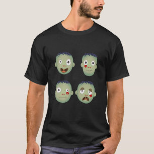 Camiseta Expresiones de cara zombis