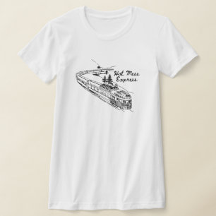 Camiseta Expreso de desorden dibujado a mano
