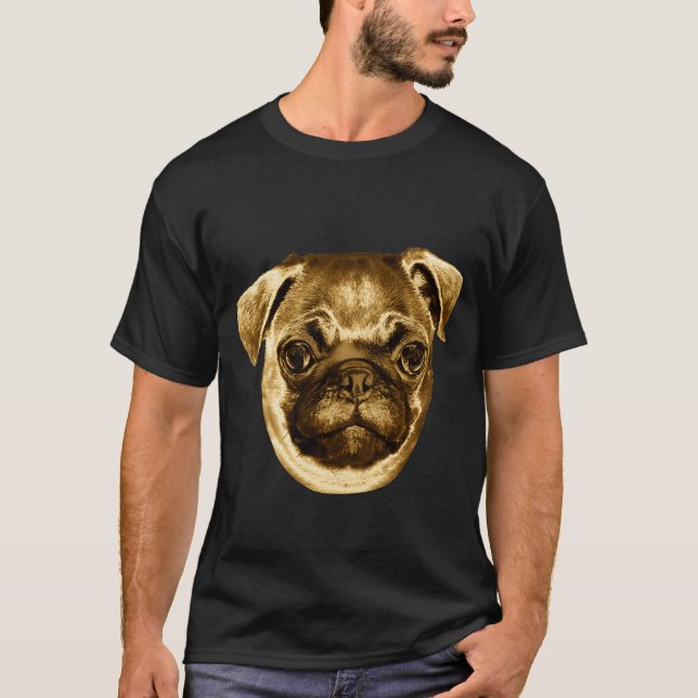 Camiseta Expreso de perro pug (Anverso)