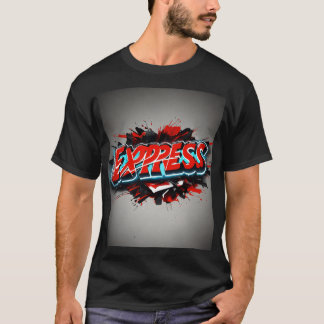 Camiseta EXPRESS T-Shirt básico oscuro de los hombres