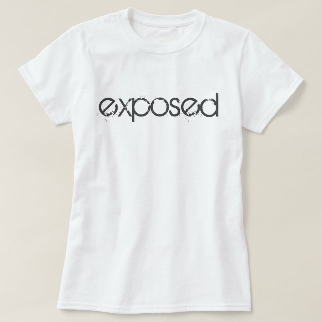 Camiseta Expuesto (Diseño del anverso)