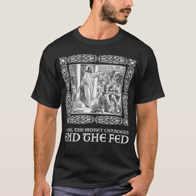 Camiseta Expulse los cambiadores de dinero (Anverso)