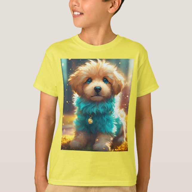 Camiseta Exquisito Ilustracion de Cachorro (Anverso)