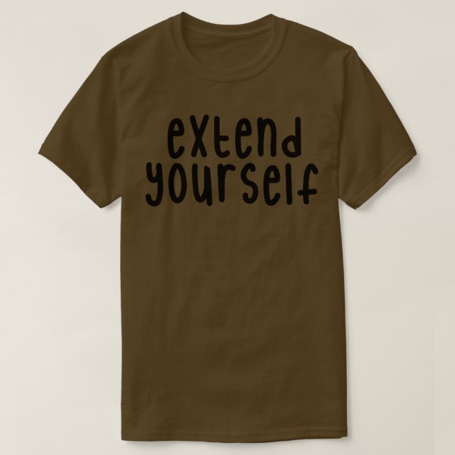Camiseta Extender el suyo (Diseño del anverso)