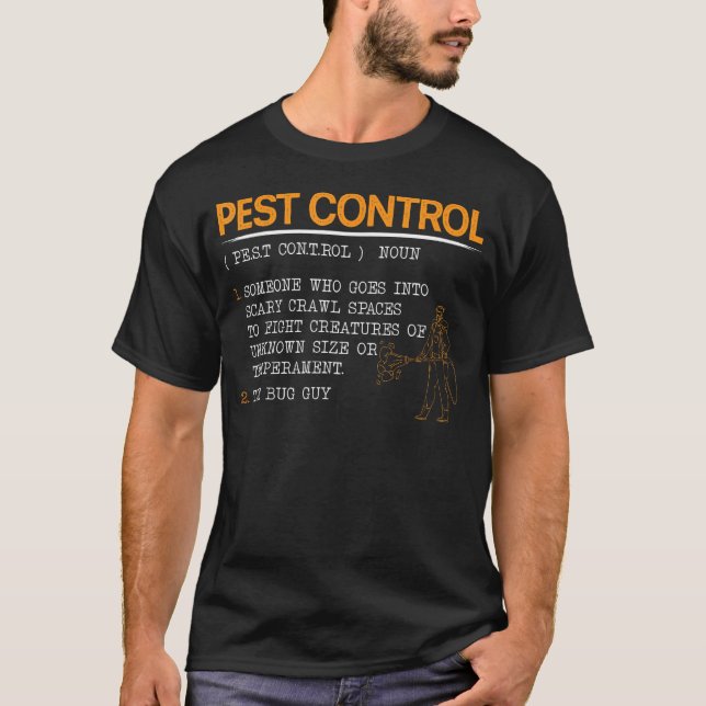 Camiseta Exterminador Control de plagas en animales 1 (Anverso)