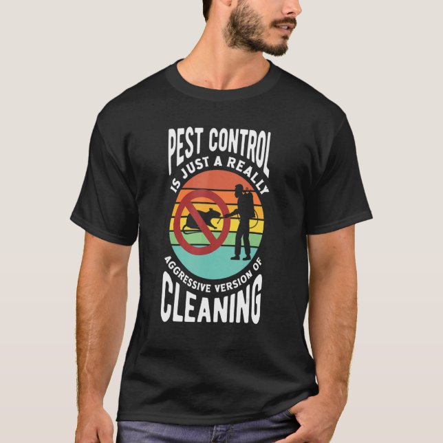 Camiseta Exterminador de técnico de control de plagas (Anverso)