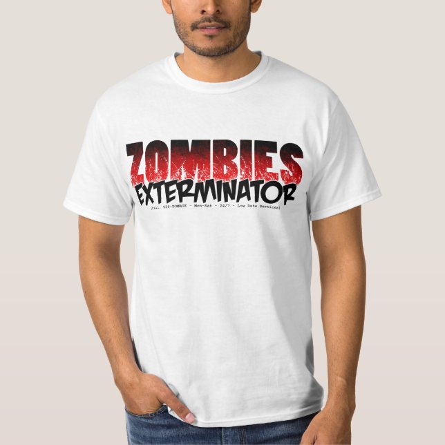 Camiseta Exterminator de los zombis (Anverso)