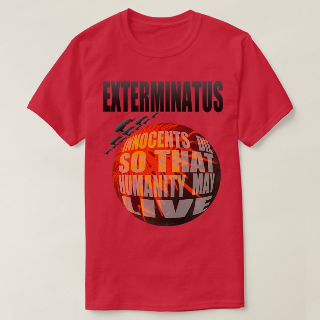 Camiseta Exterminatus completo (Diseño del anverso)