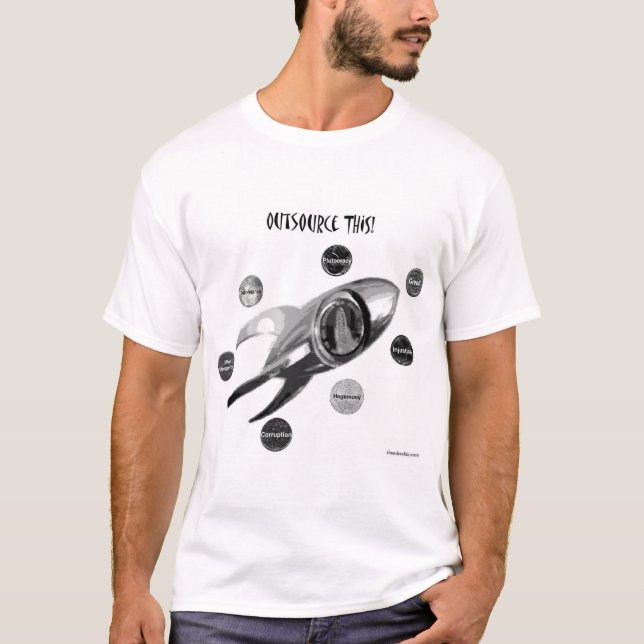 Camiseta ¡Externalice esto! (Anverso)