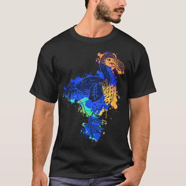 Camiseta Extinción de aves Dodo Animal Prehistórico Col Mau (Anverso)