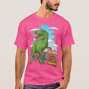 Camiseta Extinción divertida de dinosaurios Ducha de metal 