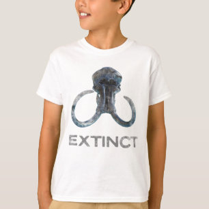 Camiseta Extinct Wooly Mammoth Fossil Head Versión 1