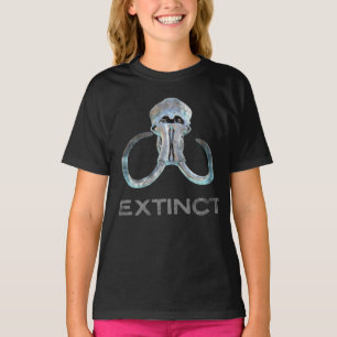 Camiseta Extinct Wooly Mammoth Fossil Head Versión 2