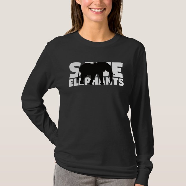 Camiseta Extinction Endangered Animal Activist  Save Elepha (Anverso)