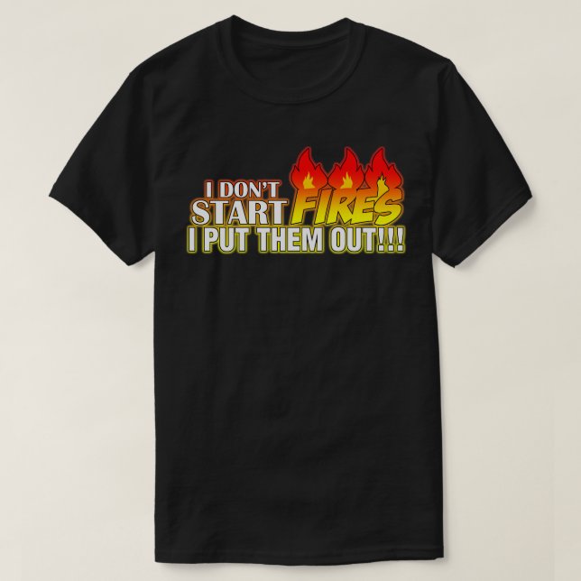 Camiseta Extinguidor de incendios (Diseño del anverso)