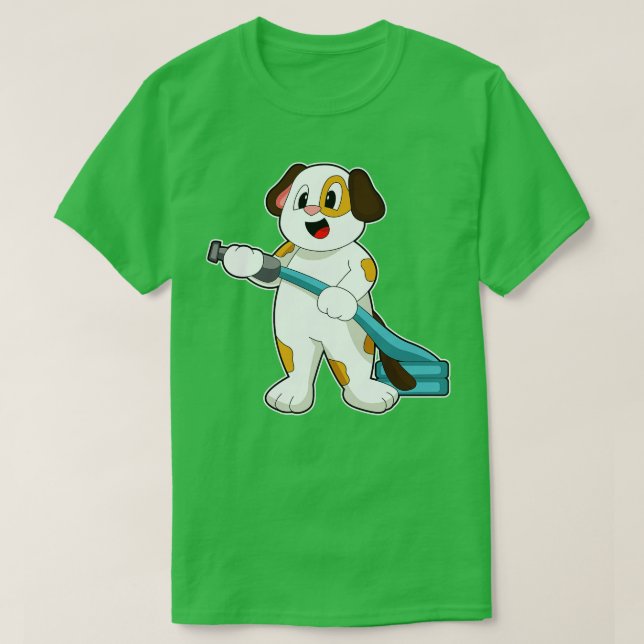Camiseta Extinguidor de incendios para bomberos de perros (Diseño del anverso)