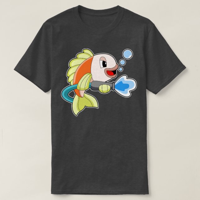 Camiseta Extintor de incendios de peces (Diseño del anverso)