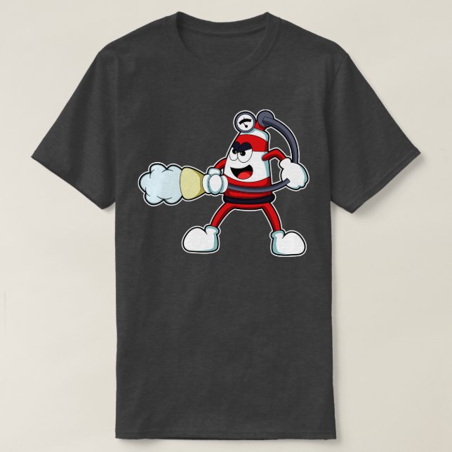 Camiseta Extintores de incendios del departamento de bomber (Diseño del anverso)
